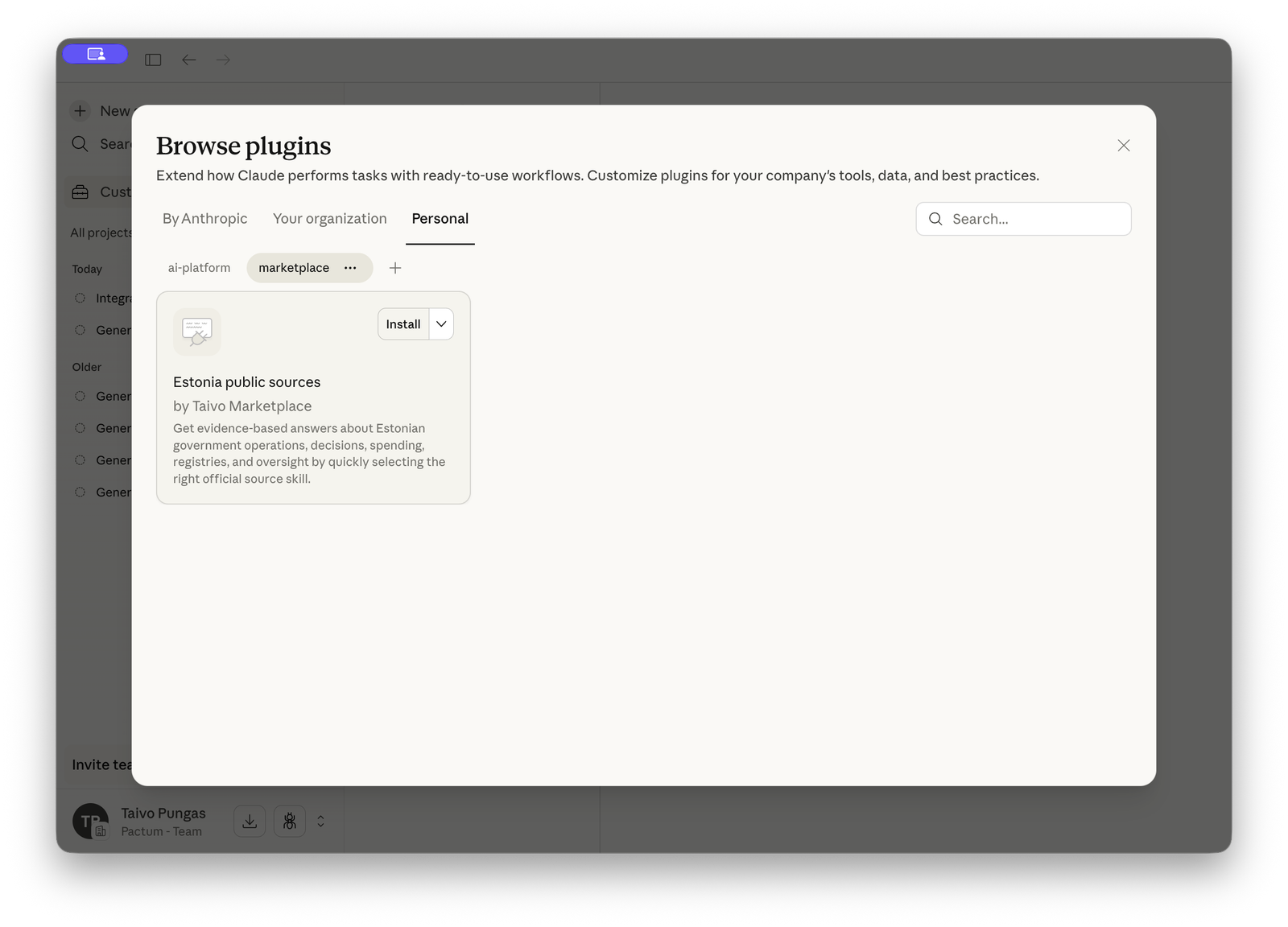 Step 3: Browse and install the plugin